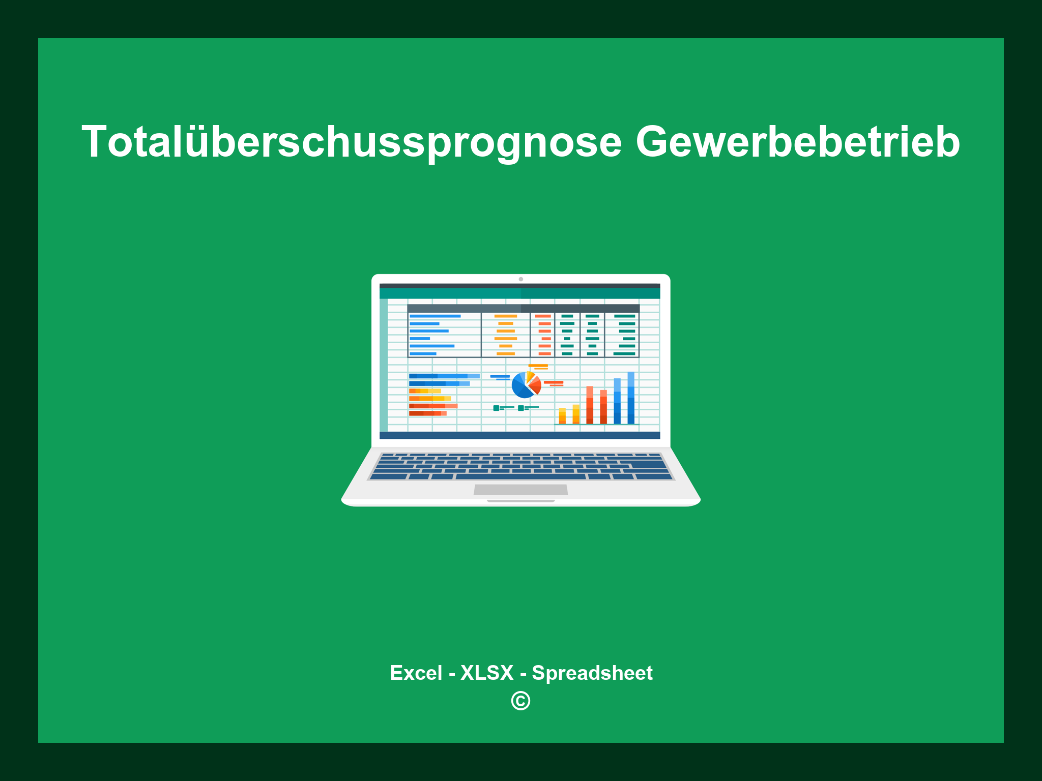 Totalüberschussprognose Gewerbebetrieb Muster